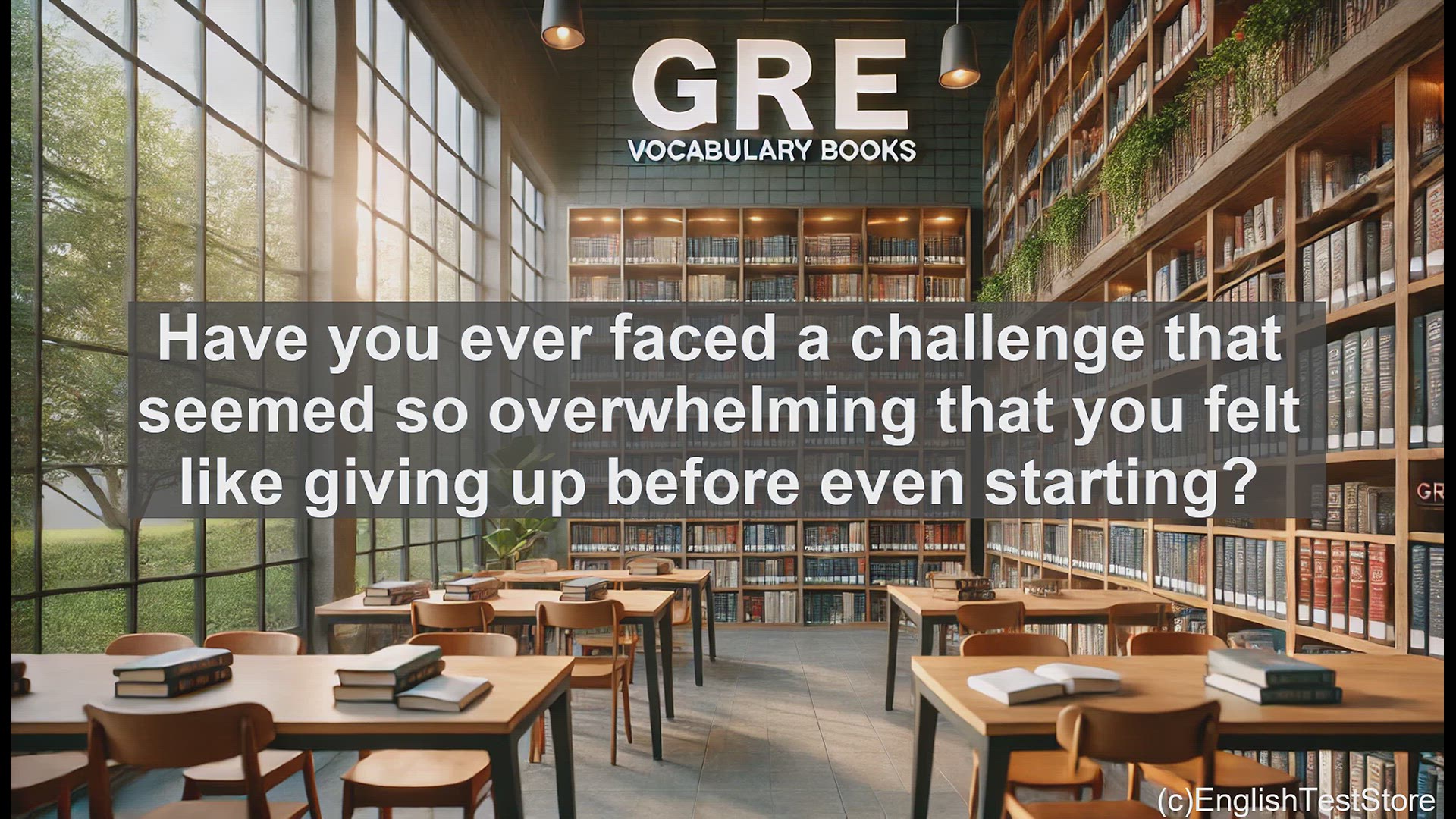 'Video thumbnail for GRE Vocabulary Lesson: Overcoming Intimidation - Understanding the Meaning of 'Daunt''