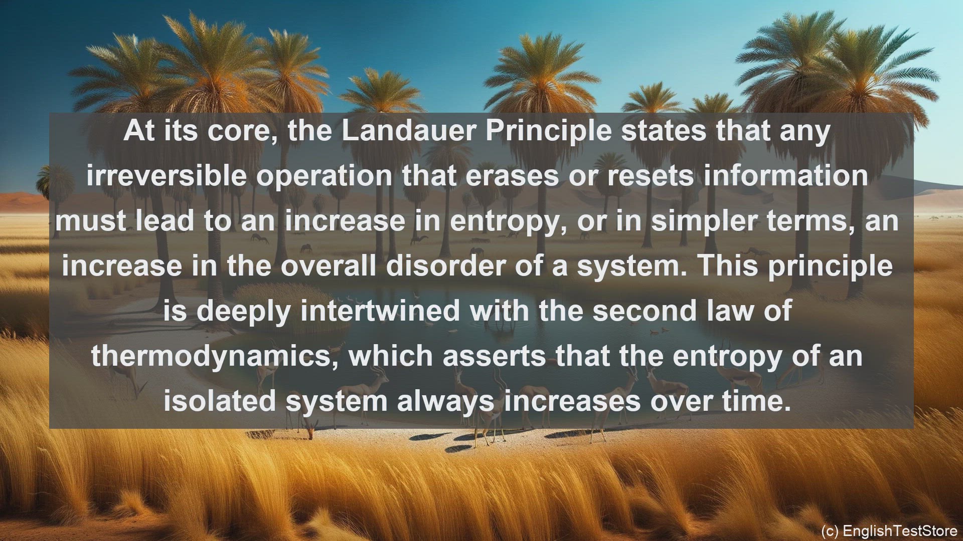 'Video thumbnail for Landauer principle in science  definition and examples'