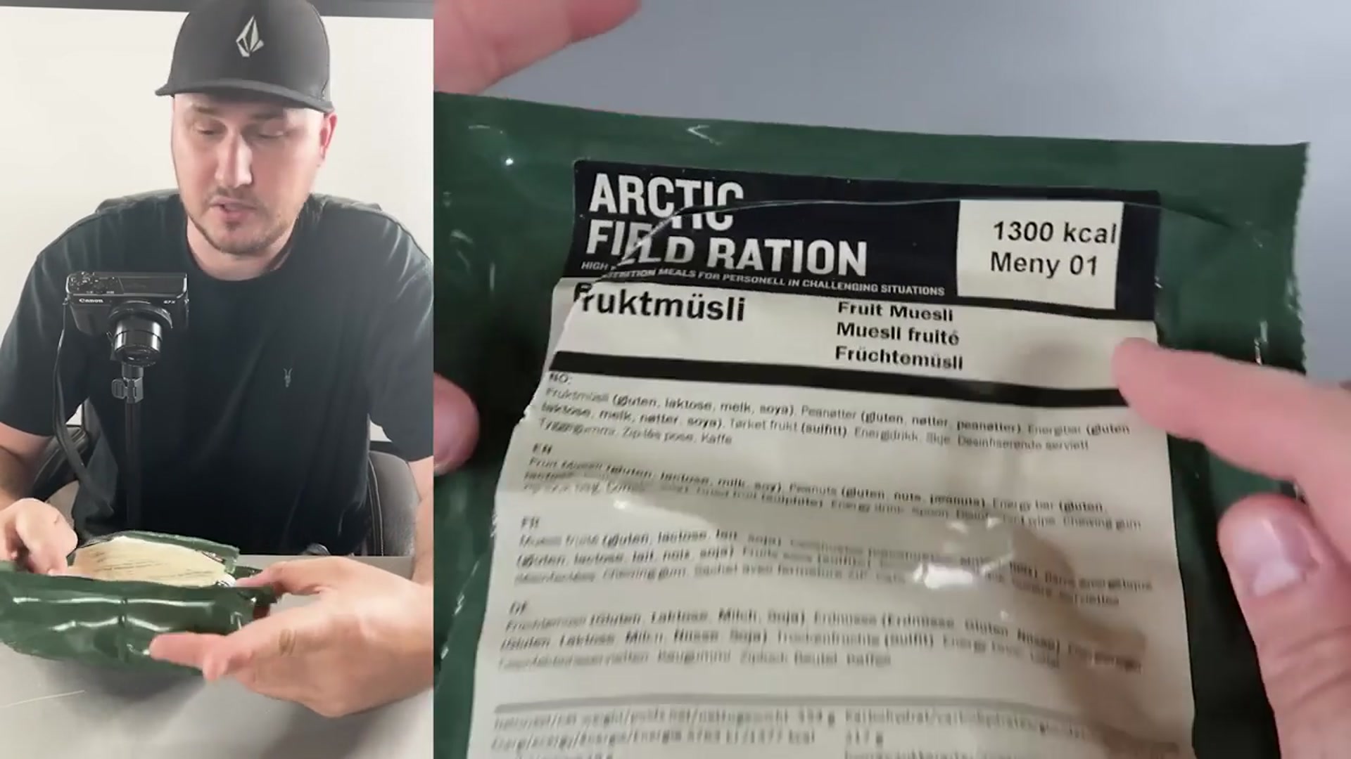 'Video thumbnail for Tasting Norwegian Arctic Field Ration Menu #1 Military MRE Meal Ready to Eat'