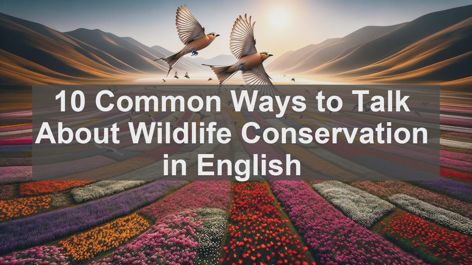 'Video thumbnail for 10 Common Ways to Talk About Wildlife Conservation in English '