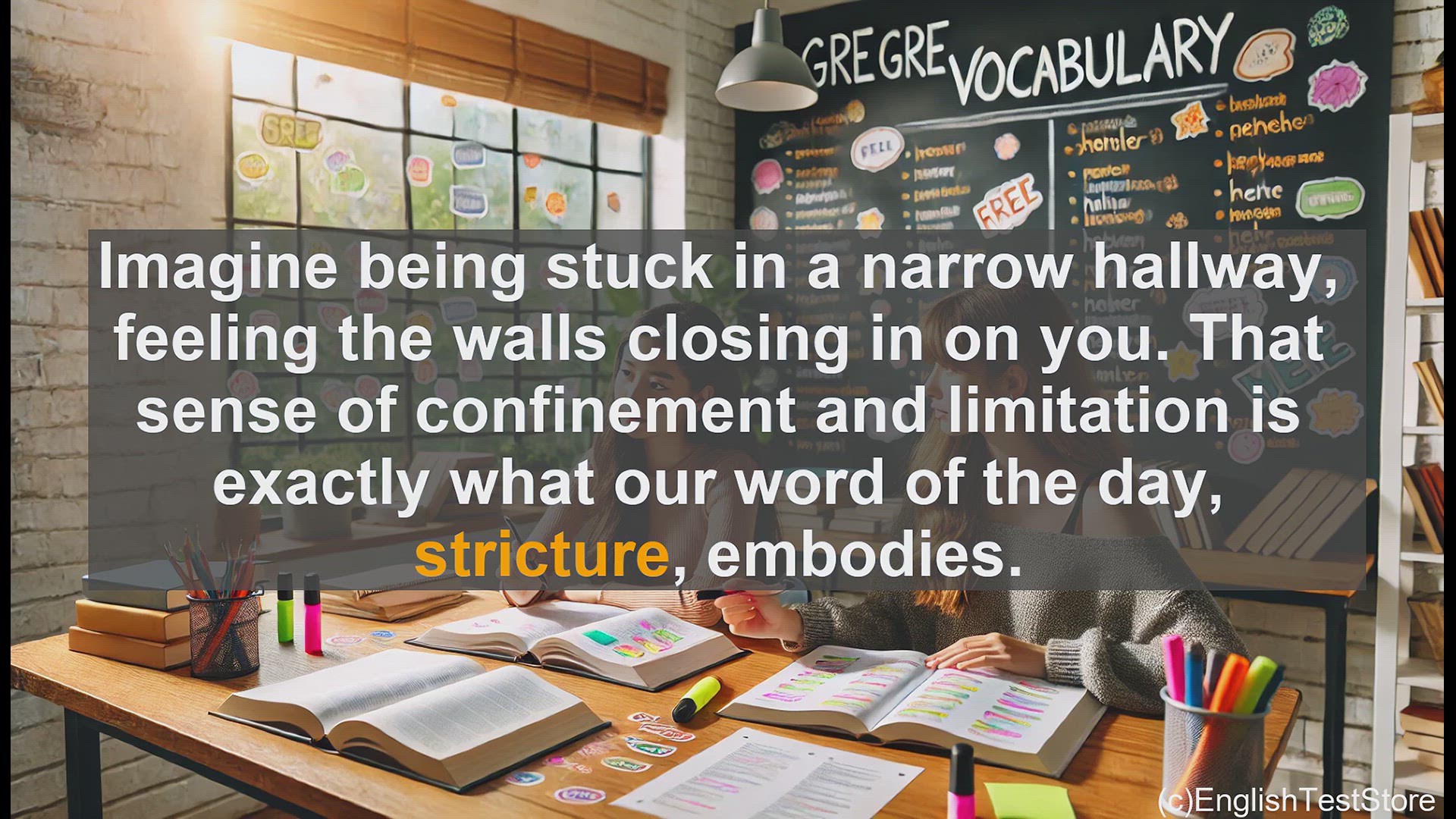 'Video thumbnail for GRE Vocabulary Lesson: Unraveling the Meaning of Stricture - A GRE Vocabulary Lesson'