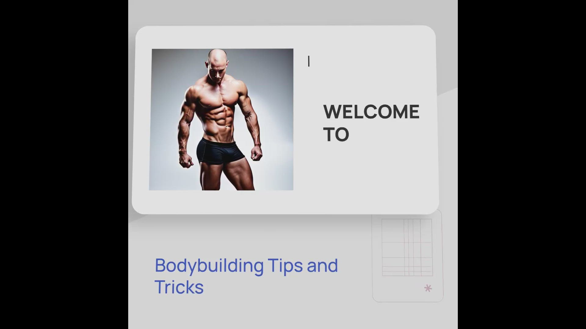 'Video thumbnail for Bodybuilding tips and tricks'