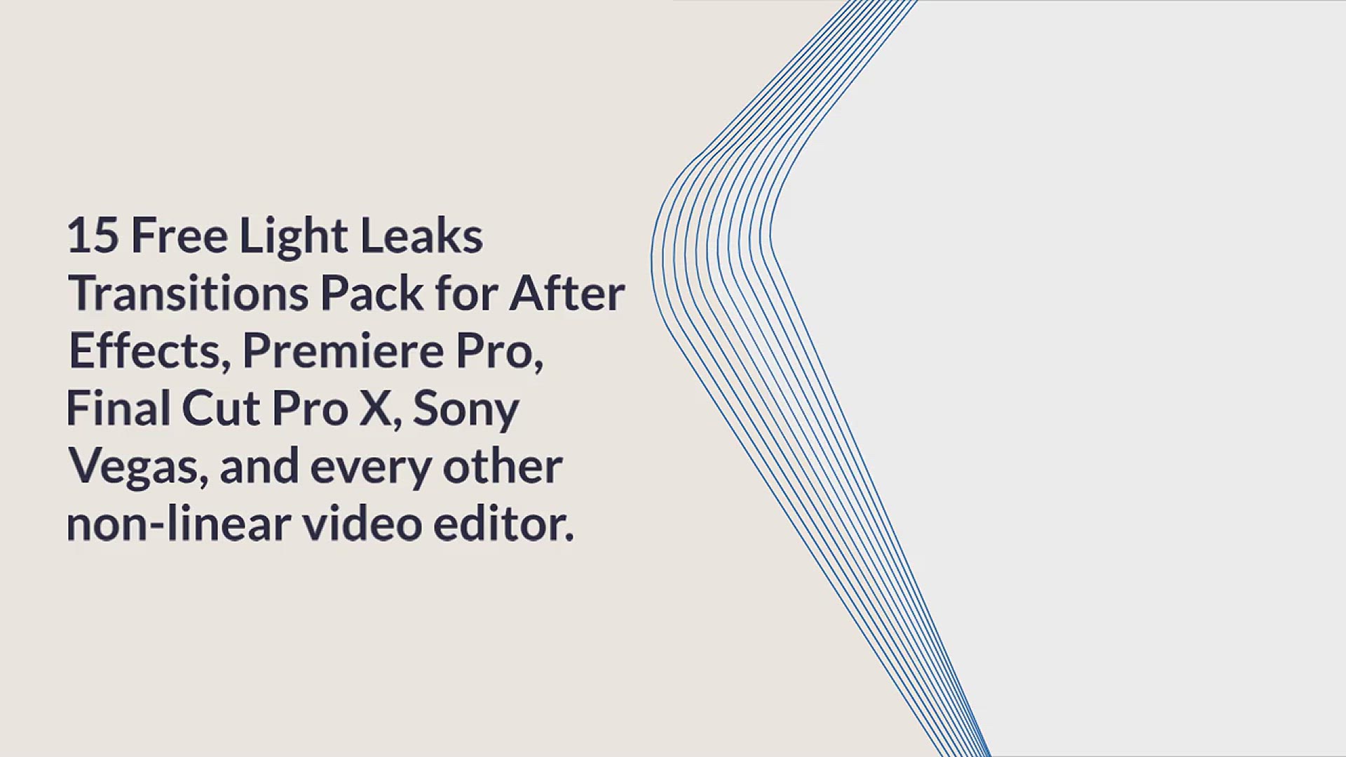 'Video thumbnail for 15 Free Light Leaks Transitions Pack For Video Editors'