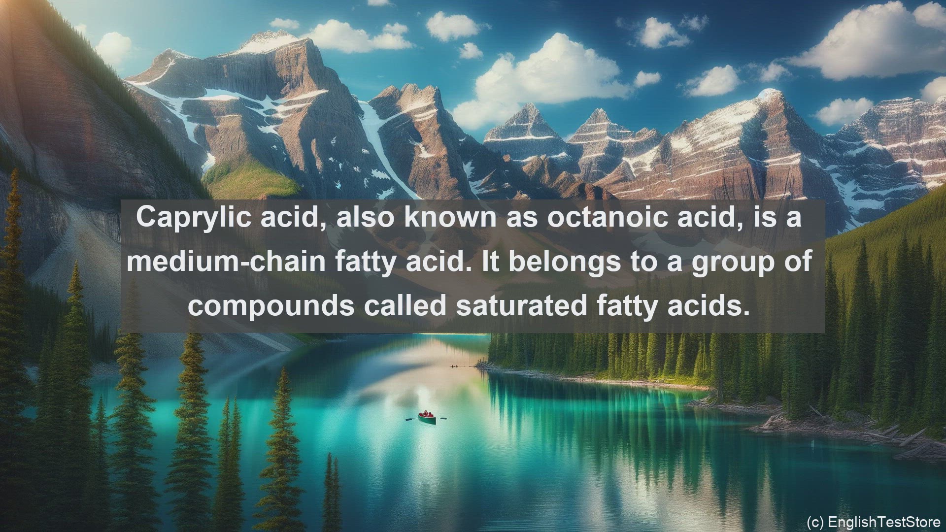 'Video thumbnail for Caprylic acid in science  definition and examples'
