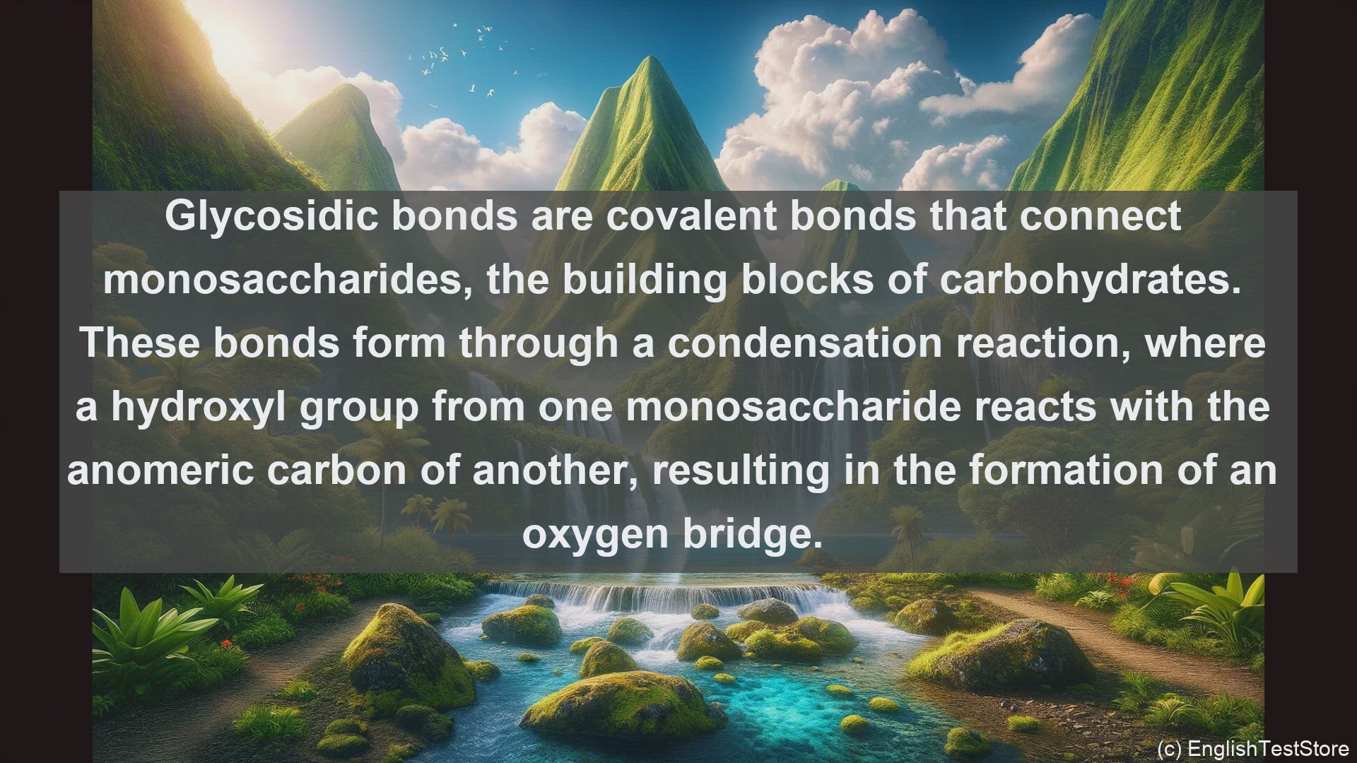 'Video thumbnail for Glycosidic bond in science  definition and examples'
