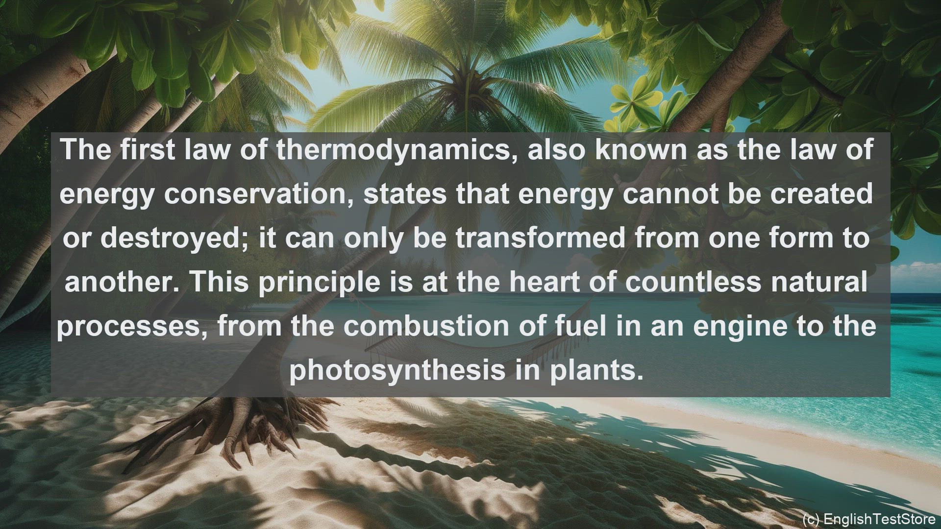 examples of thermodynamics