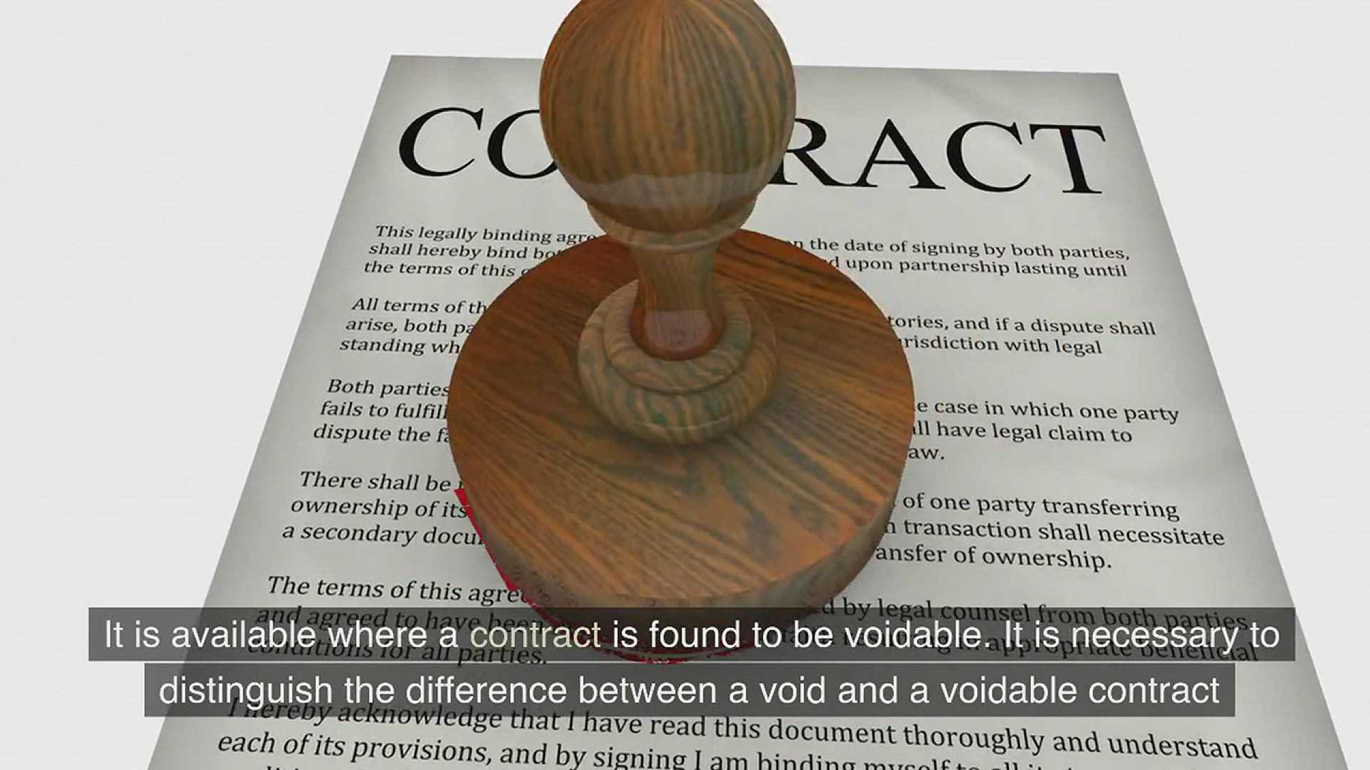 'Video thumbnail for Contract remedies - Rescission - www.e-lawresources.co.uk'