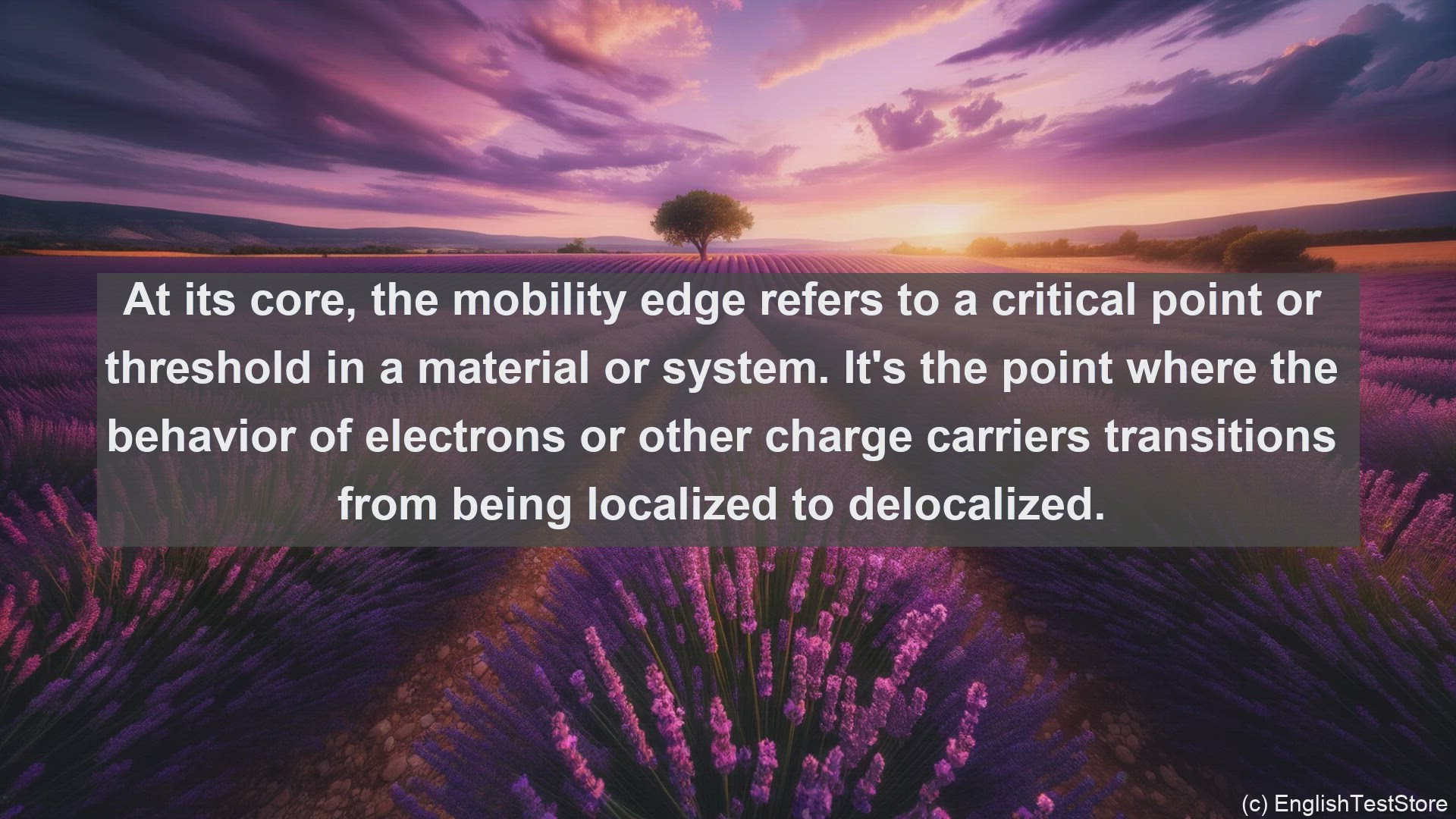 'Video thumbnail for Mobility edge in science  definition and examples'