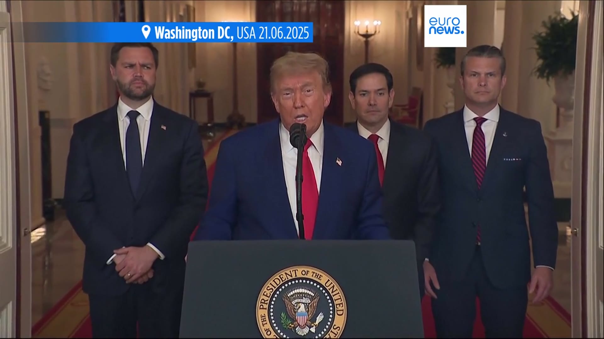 'Video thumbnail for Trump announces 'complete and total' ceasefire between Israel and Iran'