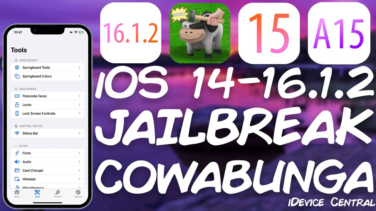 'Video thumbnail for iOS 14.0 - 16.1.2 JAILBREAK News: Cowabunga v8.1.2 RELEASED! GET IT RIGHT NOW! Fixes A Major Issue!'