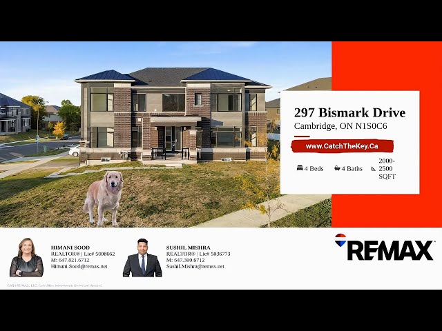 Video thumbnail for 297 Bismark Dr Cambridge ON | Quick Aerial + Photo Tour