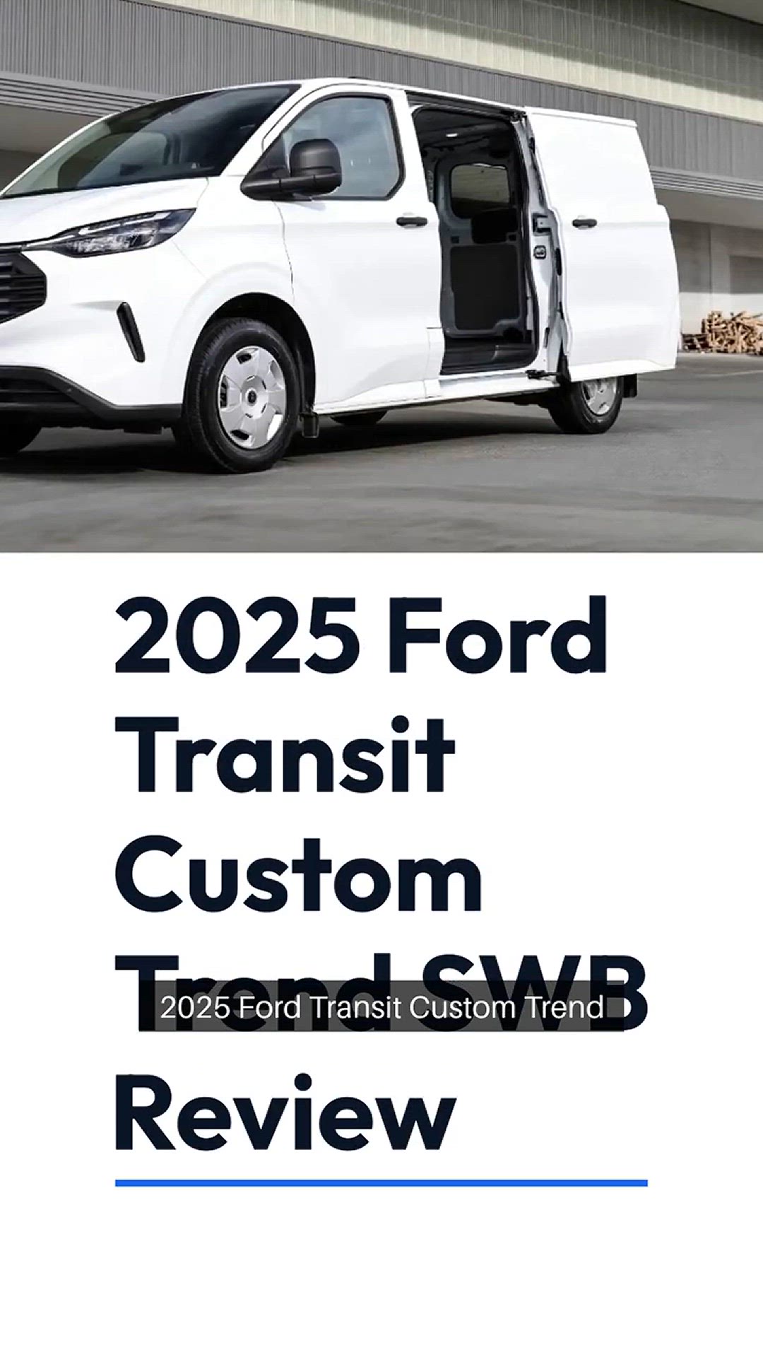 Video thumbnail for 2025 Ford Transit Custom Trend SWB review