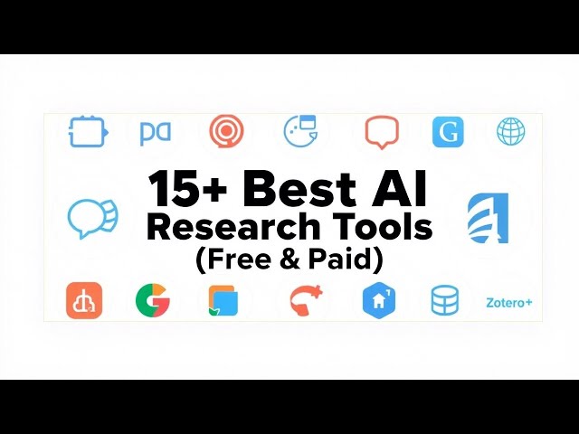Video thumbnail for 15+ Best AI Research Tools (Free & Paid) You Should Be Using in 2025