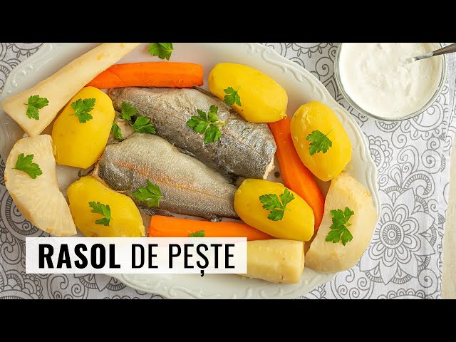 'Video thumbnail for Simplu, rapid și gustos - rasol de pește cu legume și sos de hrean'