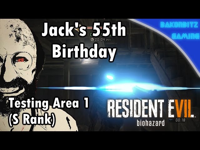 Video thumbnail for [DLC] Resident Evil 7: Biohazard | Jack's 55th Birthday - Testing Area 1 (S Rank)