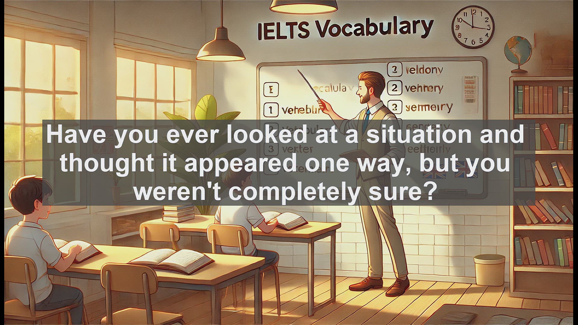 'Video thumbnail for 2500 Must Know IELTS 5.5 Vocabulary - Understanding the Verb 'Seem': Express Uncertainty in English'