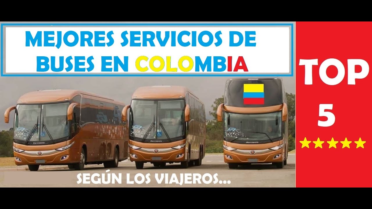Video thumbnail for ✅ El TOP 5 🥇 Mejores Servicios de Buses en COLOMBIA 🚍... Según los viajeros 😎