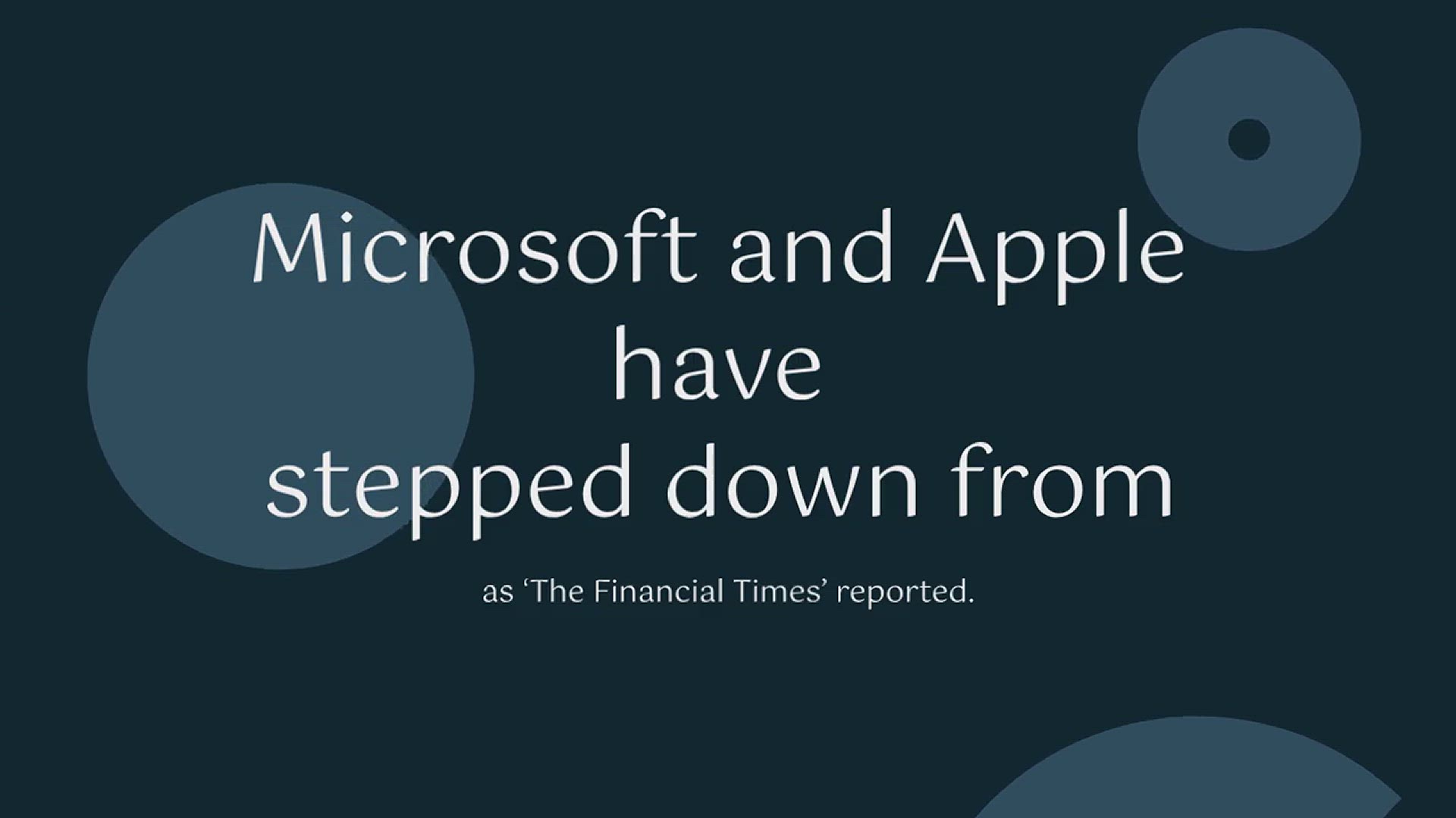 'Video thumbnail for Apple and Microsoft Stepped Down From OpenAI Board Observer Roles'