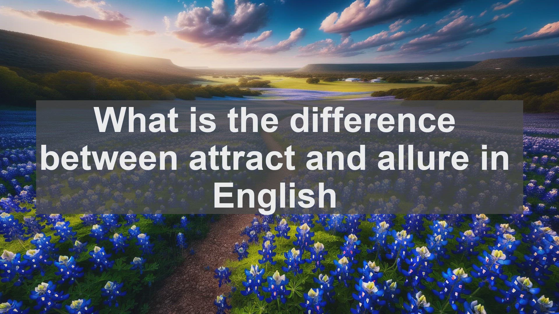 'Video thumbnail for What is the difference between attract and allure in English?'