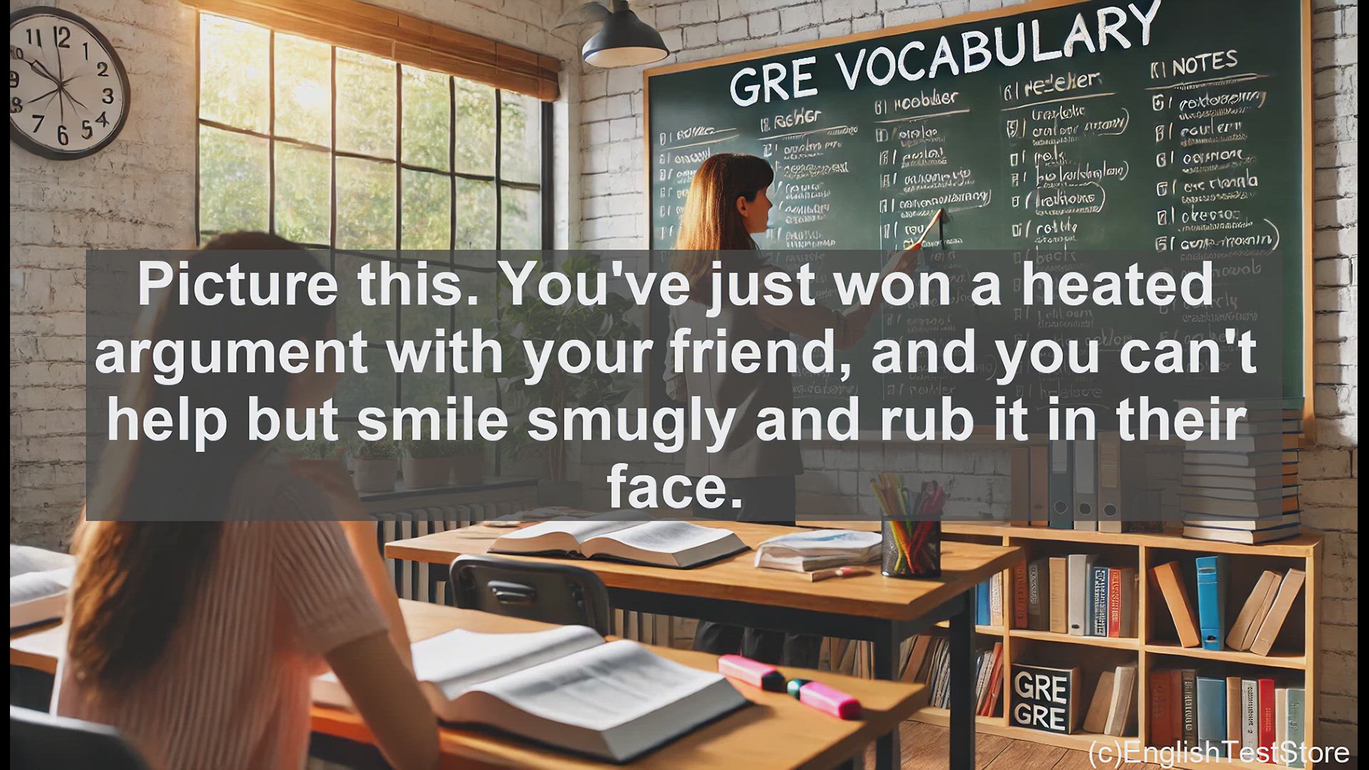 'Video thumbnail for GRE Vocabulary Lesson: The Art of Gloating - Reveling in Others' Misfortunes'