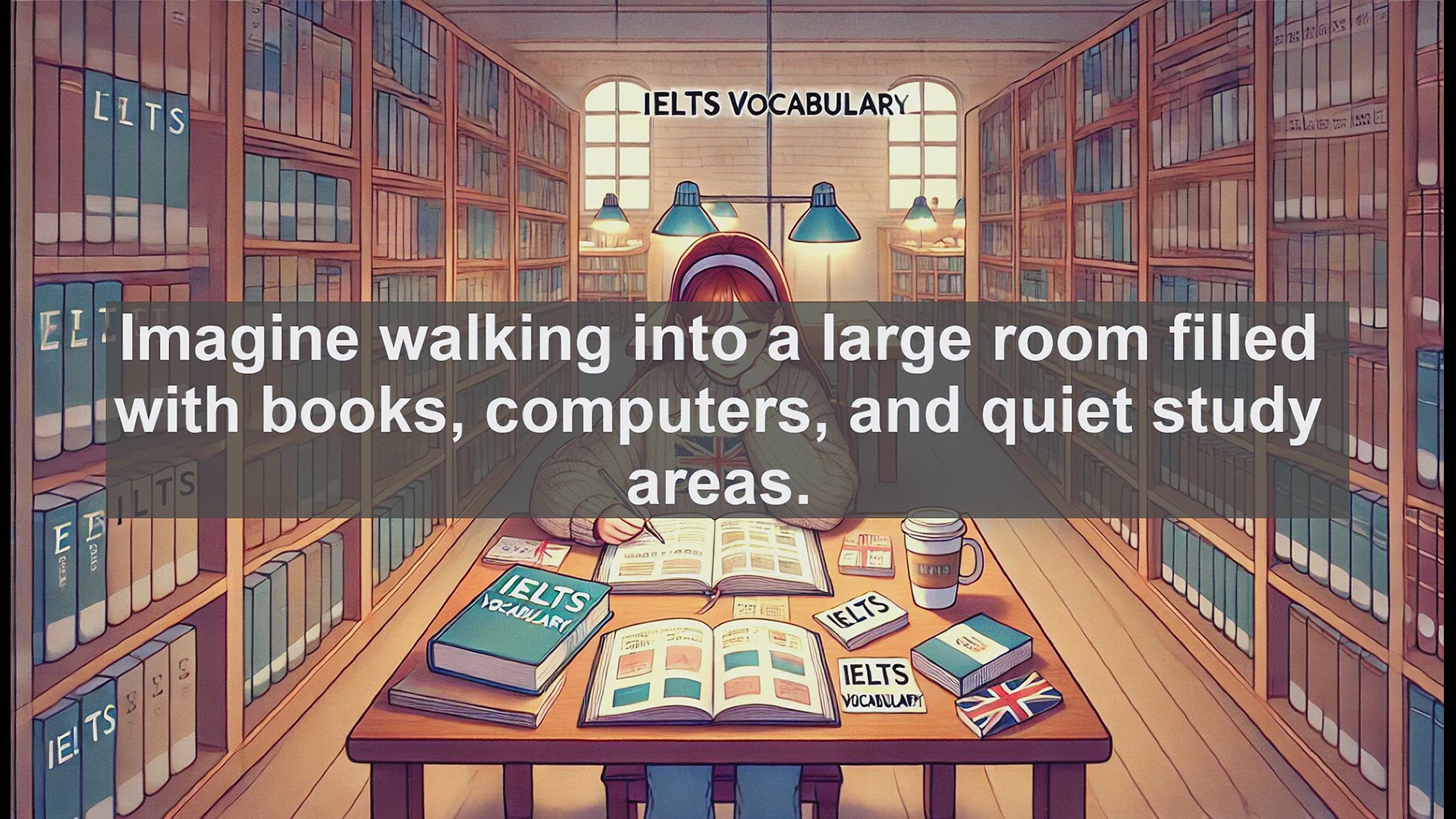 'Video thumbnail for 2500 Must Know IELTS 5.5 Vocabulary - Library: Essential IELTS Vocabulary Explained'