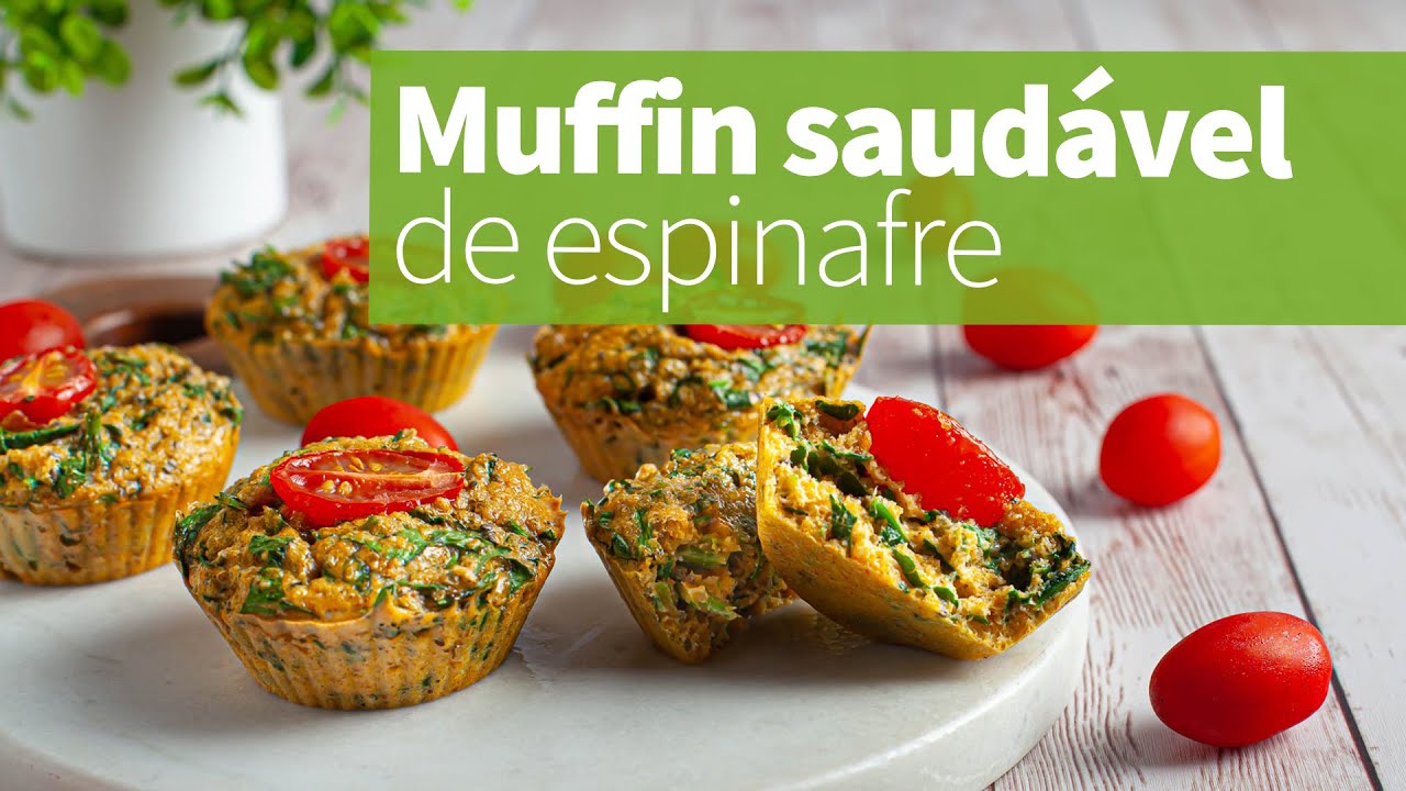 'Video thumbnail for MUFFIN PROTEICO E SAUDÁVEL - muito fácil de fazer'