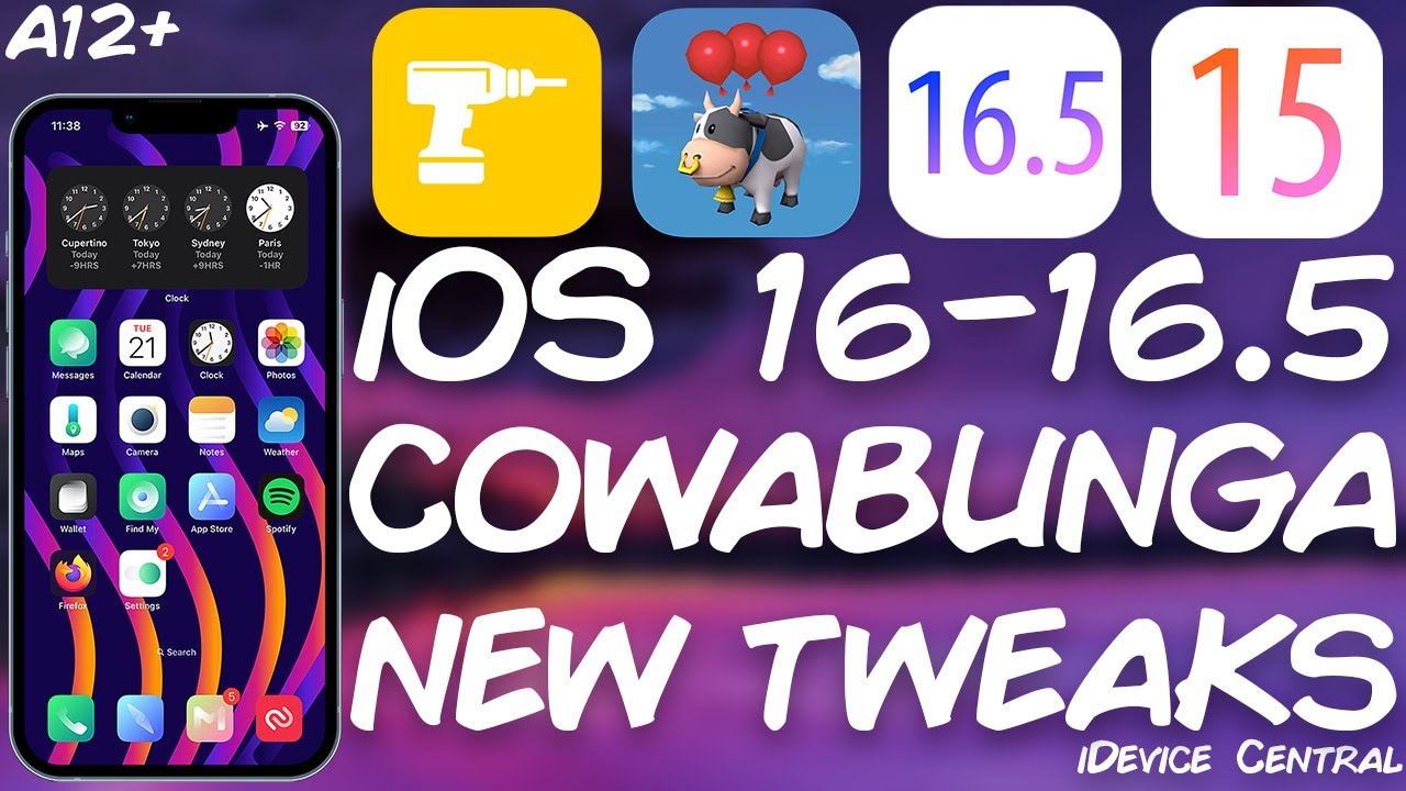 'Video thumbnail for iOS 16 - 16.5 JAILBREAK News: New Themes & Tweaks RELEASED On Cowabunga Lite + Windows Version News'