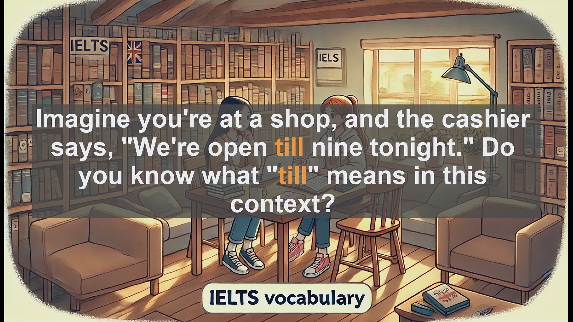 'Video thumbnail for 2500 Must Know IELTS 5.5 Vocabulary - Understanding 'Till': A Key Word for IELTS Success'