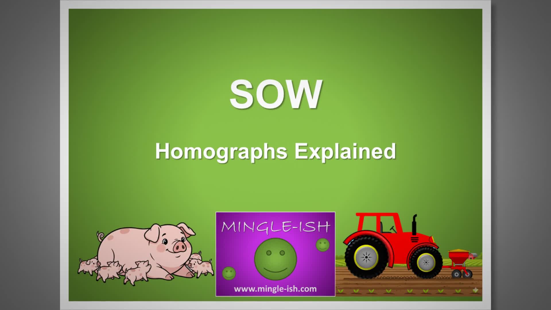 Video thumbnail for Sow: Homographs Explained