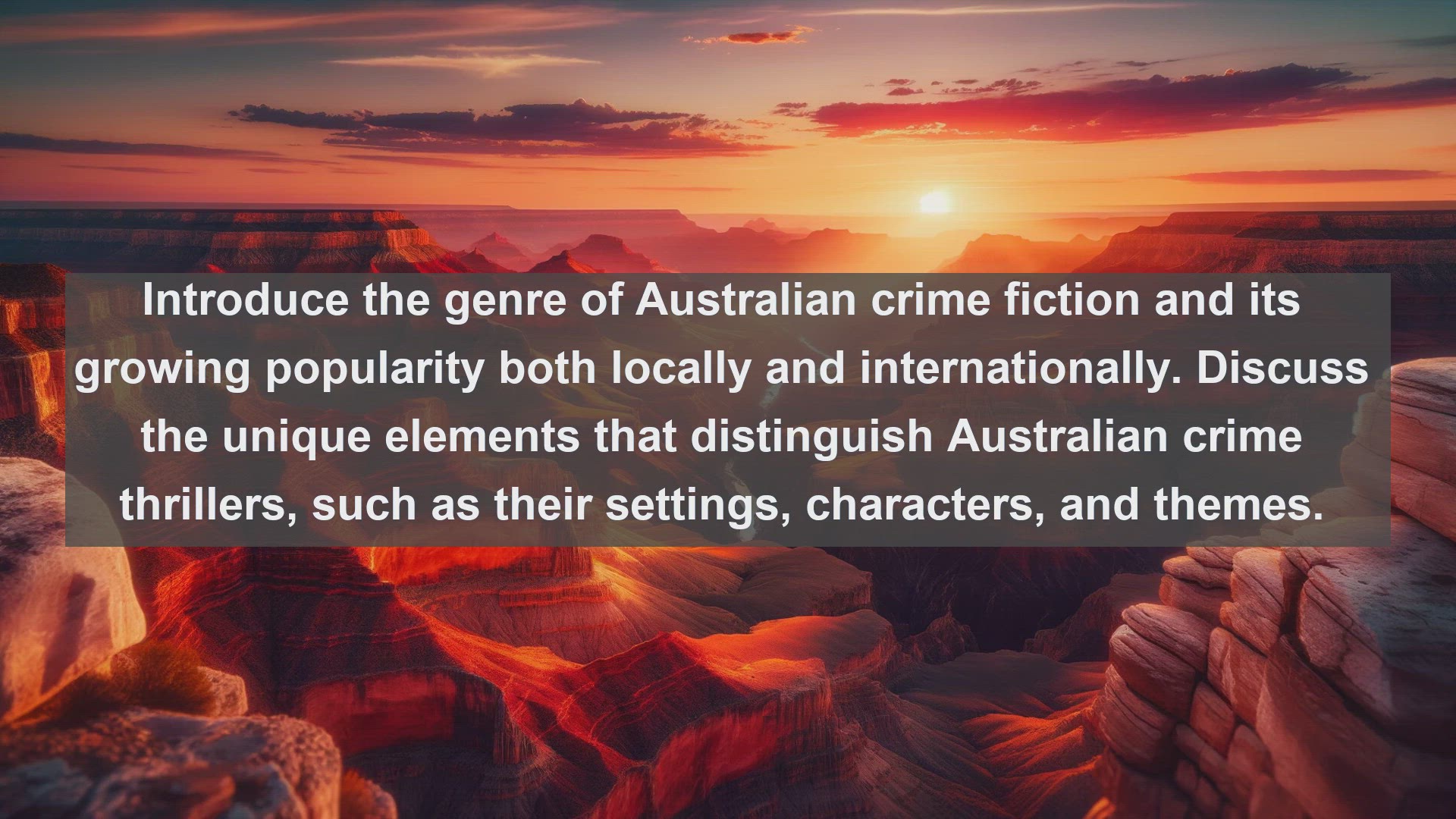 'Video thumbnail for Top 10 Australian Crime Thrillers'
