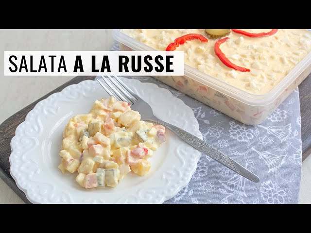 'Video thumbnail for Ce facem cu legumele rămase de la supă sau ciulama? O salata a la russe cu maioneză dietetică!'