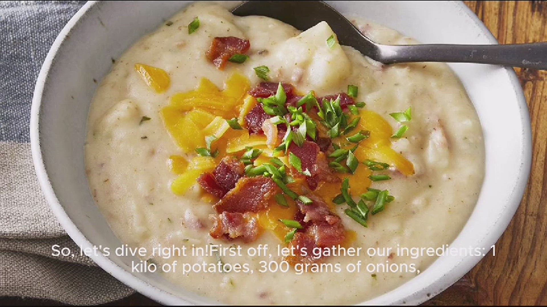 Video thumbnail for Potato soup recipe
