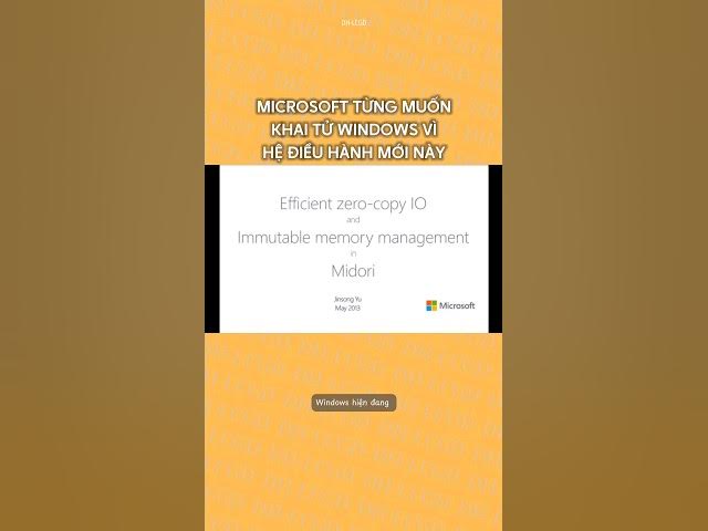 'Video thumbnail for Microsoft từng có ý định chấm dứt Windows vì hệ điều hành mới này #dhlcgd #gaming #thanhcongnghe'