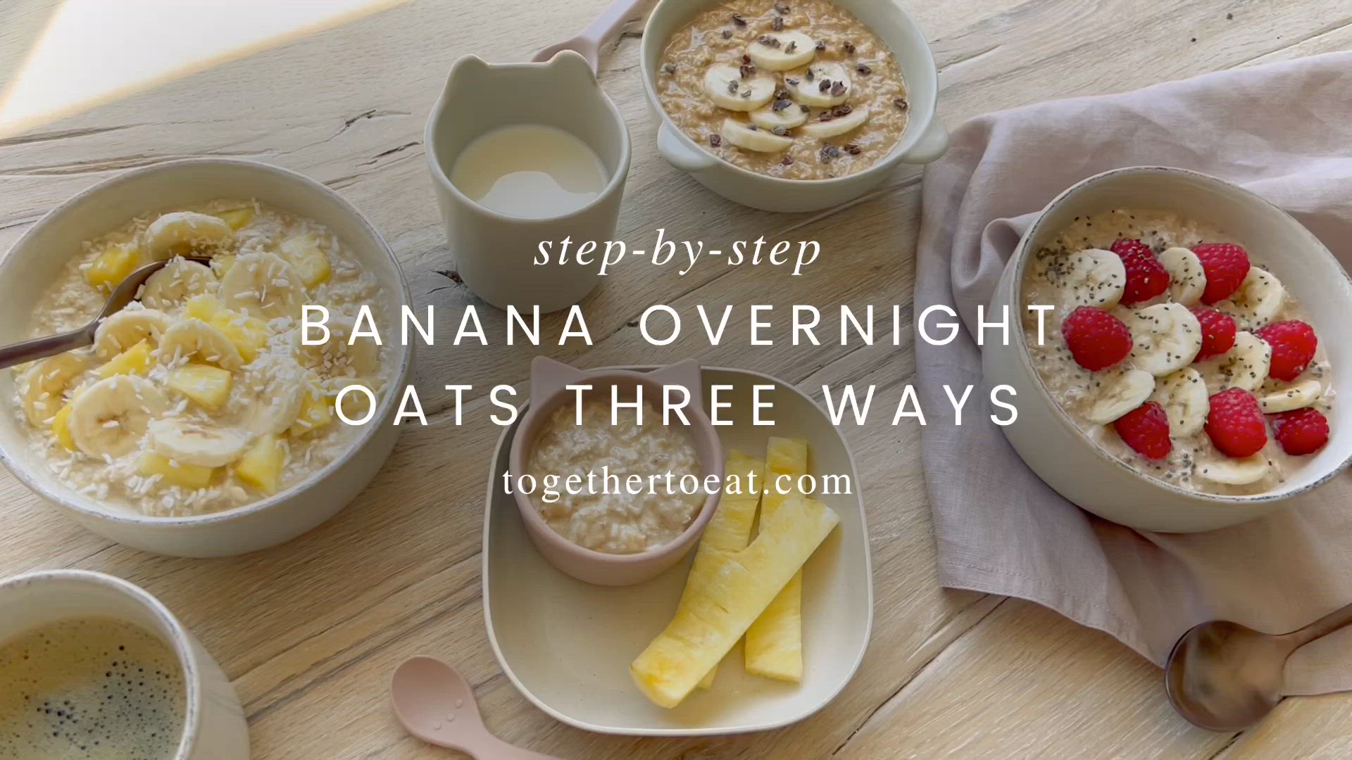 'Video thumbnail for Banana Overnight Oats 3 Ways'