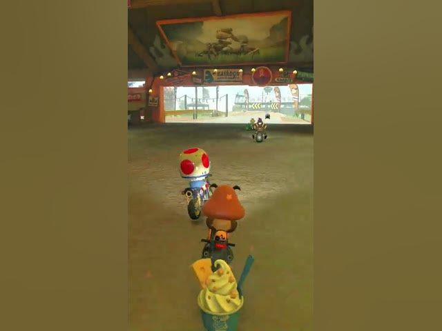 Video thumbnail for Walked right into that one 😭 #mariokartworld #racing