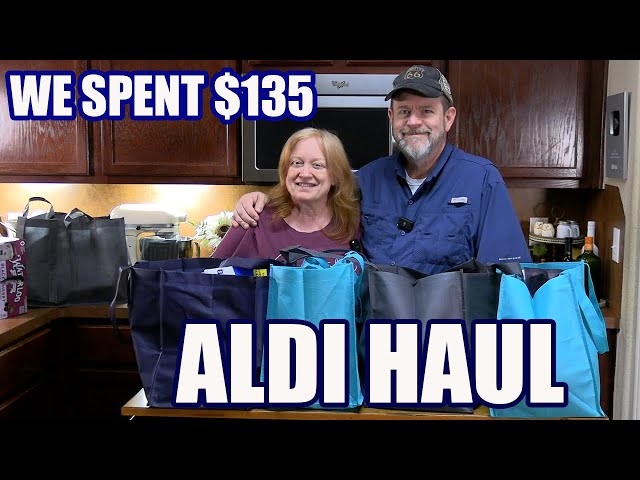 Video thumbnail for WE SPENT $135.00 AT ALDI | GROCERY HAUL