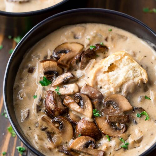 Video thumbnail for Creamy Mushroom Soup