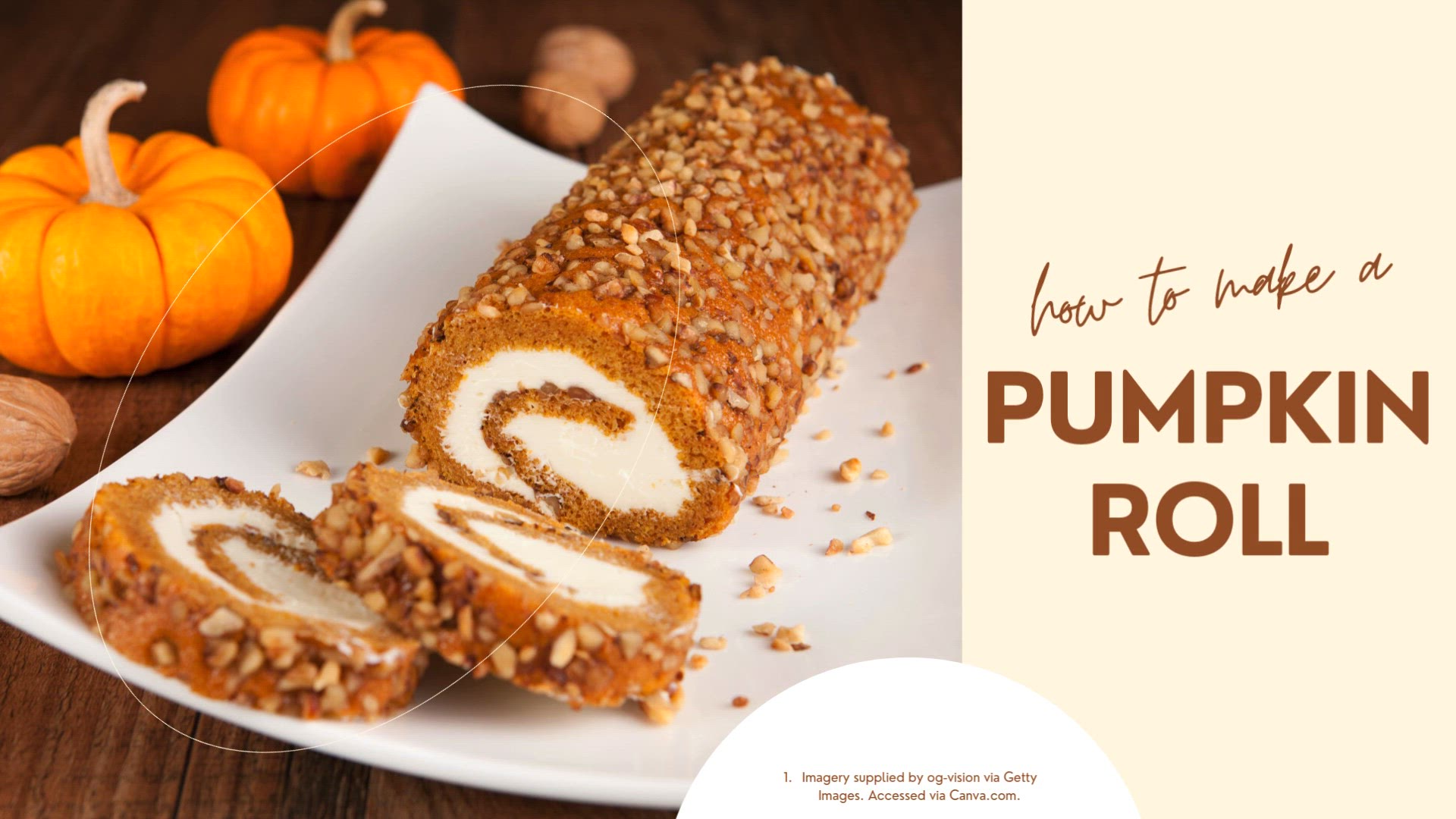 'Video thumbnail for Pumpkin Roll Recipe'