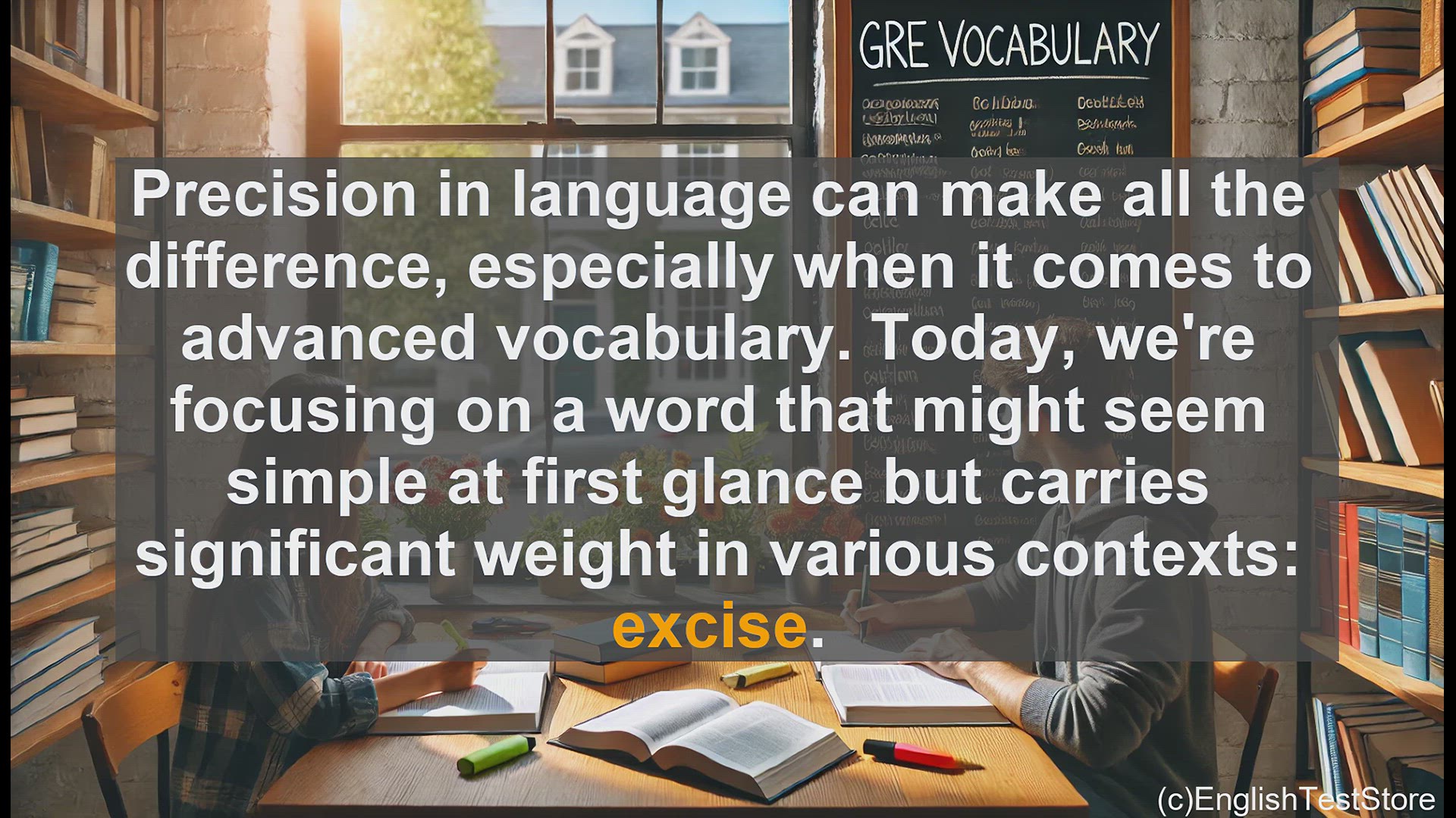'Video thumbnail for GRE Vocabulary Lesson: Mastering the Versatile Word - Excise'