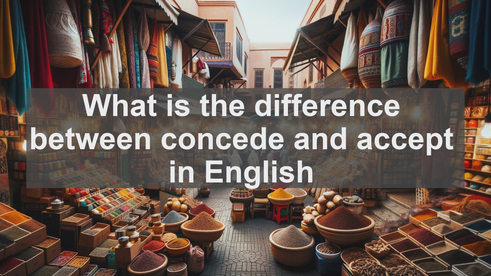 'Video thumbnail for What is the difference between concede and accept in English?'