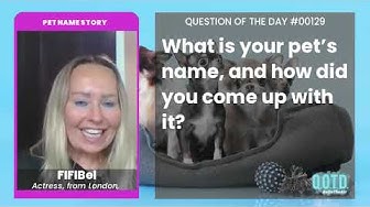 Video thumbnail for FIFIBel has a super cute name for her dog!