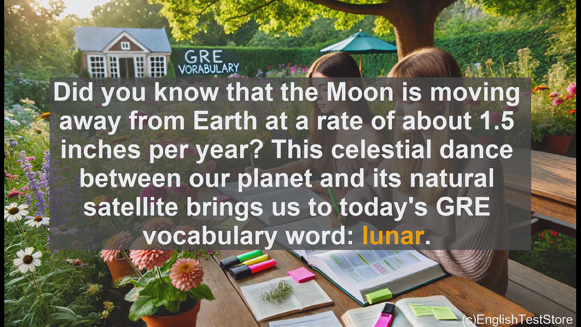 'Video thumbnail for GRE Vocabulary Lesson: GRE Vocabulary - Understanding the Word 'Lunar''