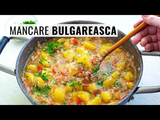 'Video thumbnail for Mâncare de [ CARTOFI cu OREZ] 👌 Rețeta bulgărească de post, ieftină și grozav de gustoasă!'