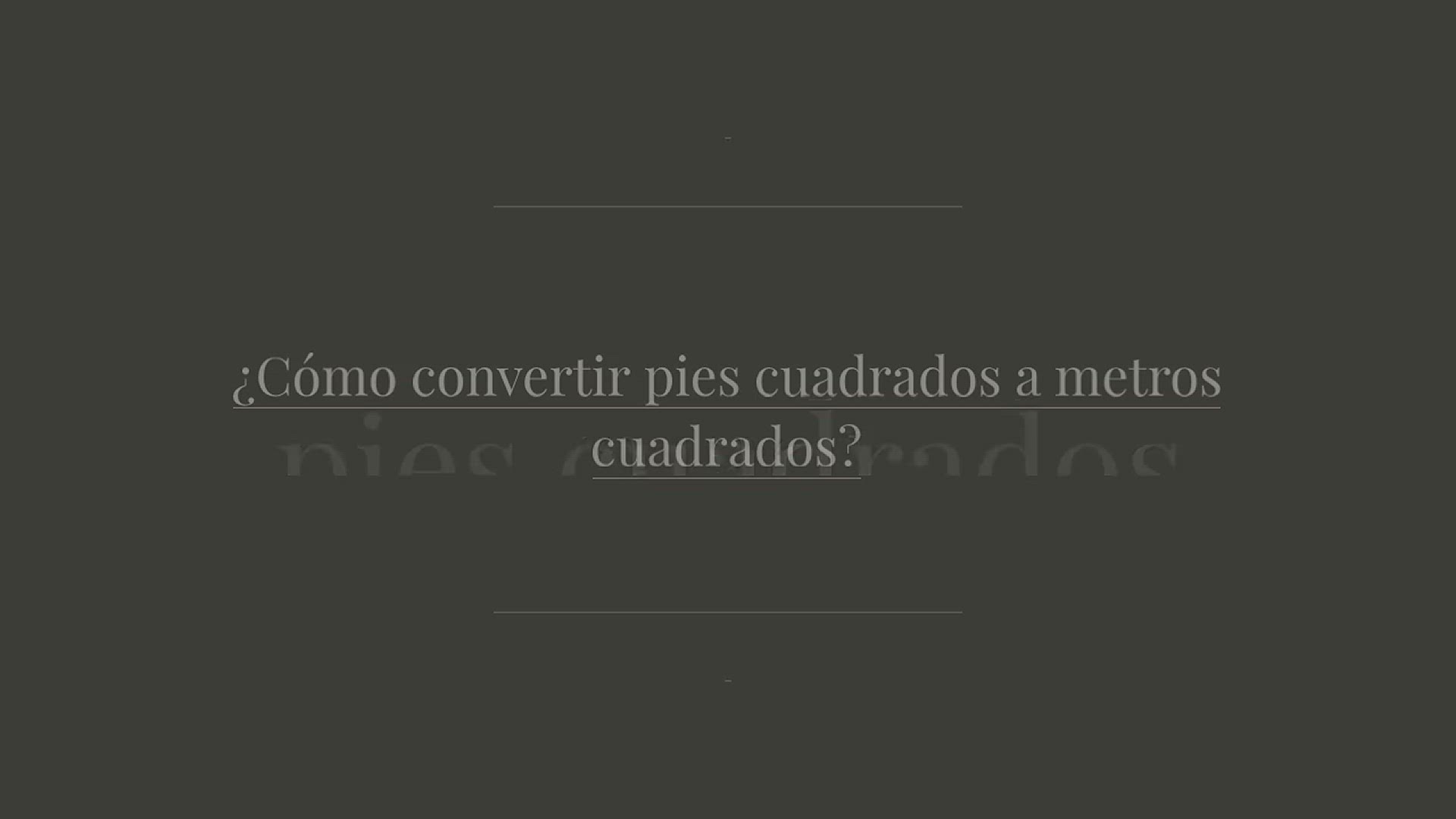 Video thumbnail for ¿Cómo convertir pies cuadrados a metros cuadrados?