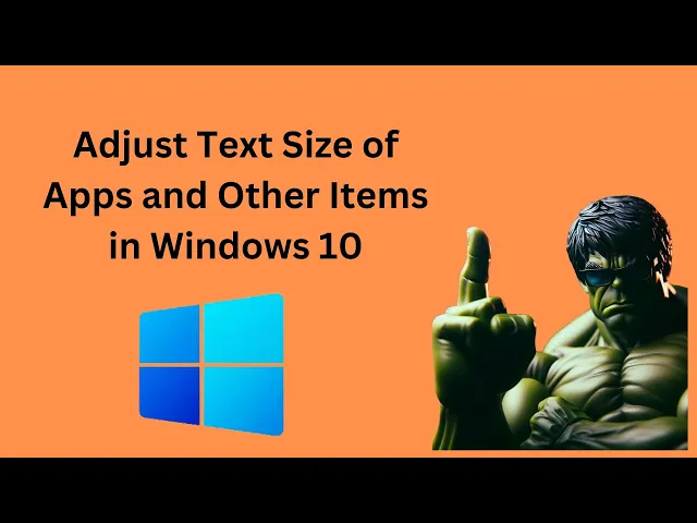 'Video thumbnail for How to Adjust Text Size of Apps and Other Items in Windows 10 | GearUpWindows Tutorial'