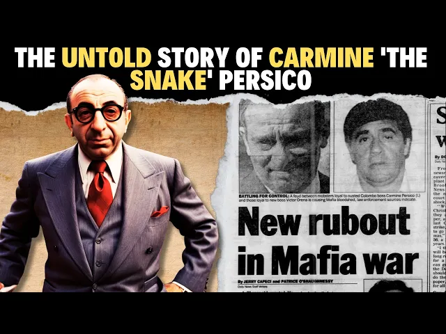 'Video thumbnail for The Untold Story of Carmine 'The Snake' Persico : Mafia Boss Who Outsmarted Death and Betrayal!'