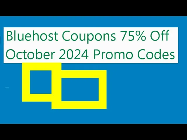 'Video thumbnail for Bluehost Coupons 75% Off October 2024 Promo Codes'