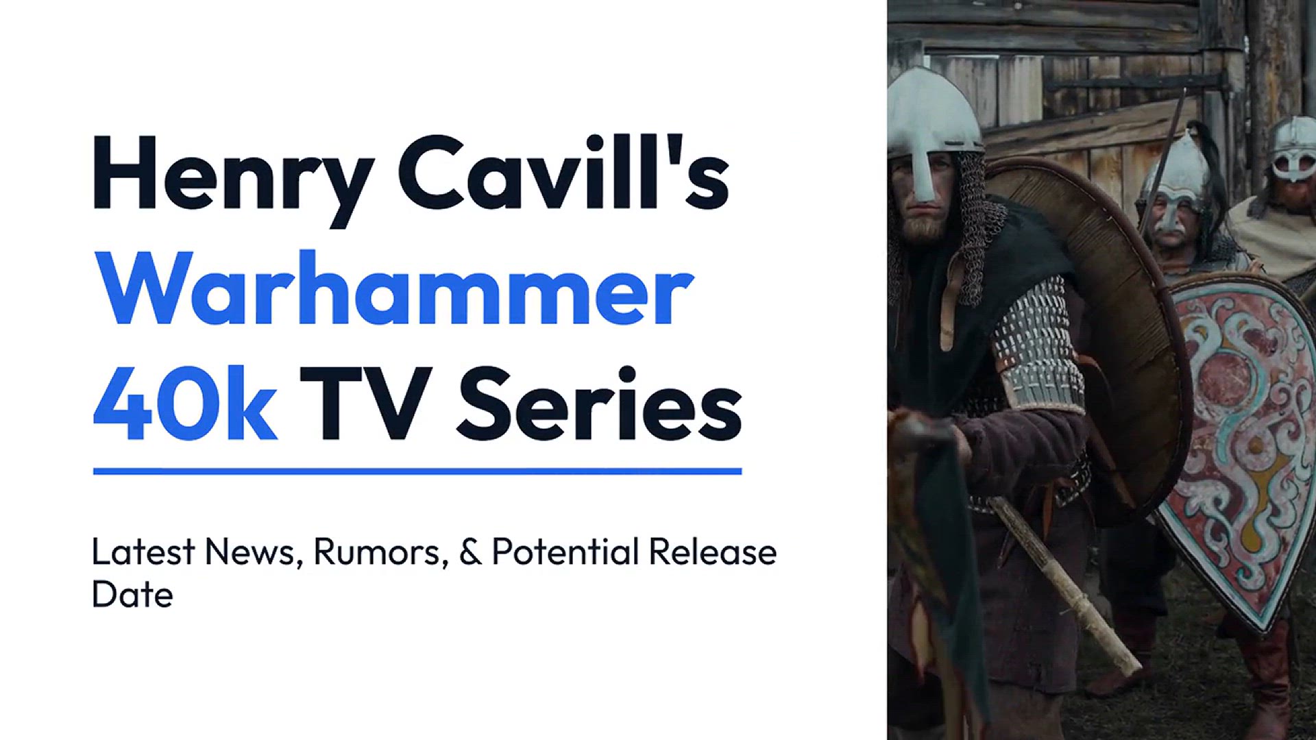 'Video thumbnail for Henry Cavill's Warhammer 40k TV Series: Latest News, Rumors, & Potential Release Date'