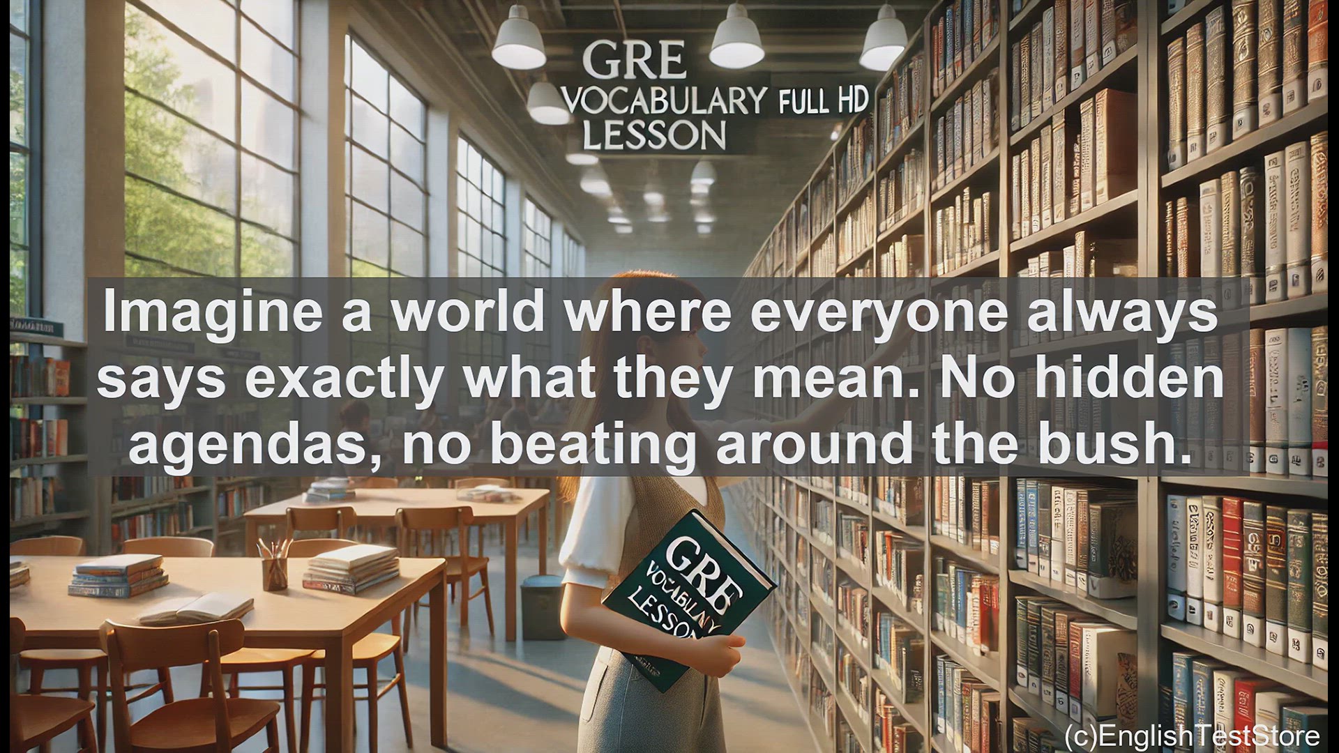 'Video thumbnail for GRE Vocabulary Lesson: The Power of Forthright Communication'