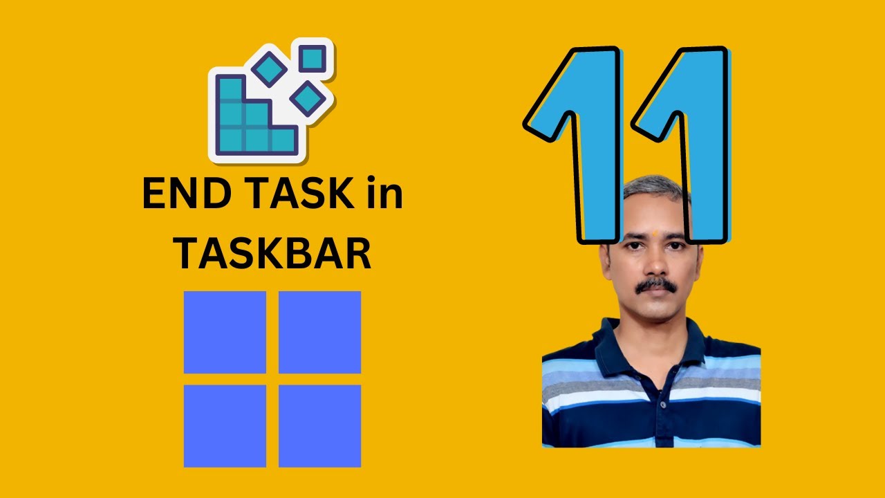 'Video thumbnail for How to Show End Task Option in Taskbar Context Menu of Windows 11 using Registry Editor?'